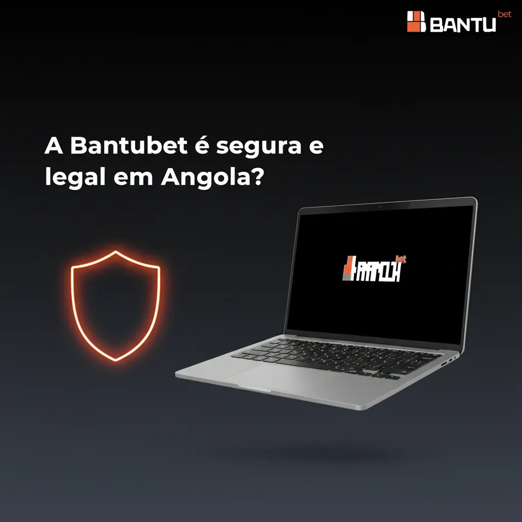 Selo de licença, escudo com cadeado SSL, ícones de KYC e jogo responsável ao lado da marca Bantubet em Angola.