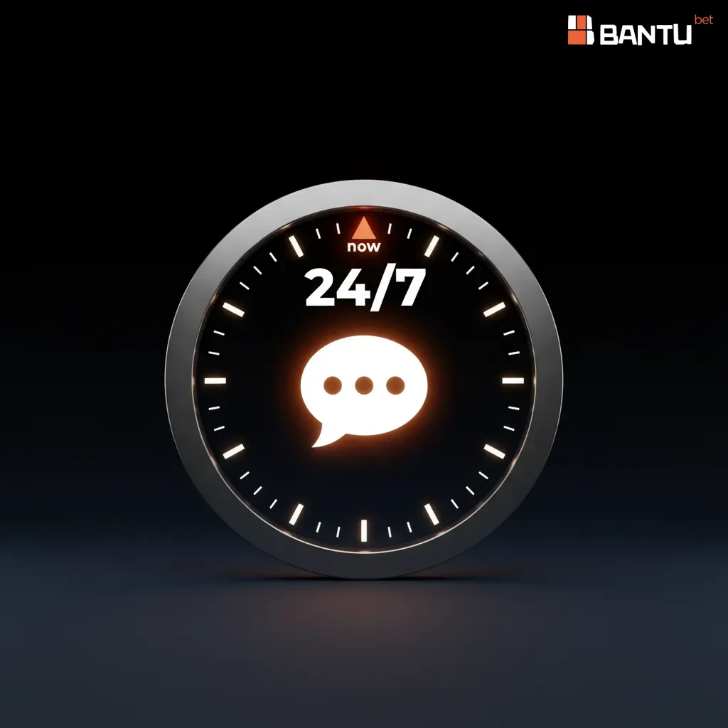 Chat ao vivo 24/7 com ícone de mensagem e relógio, suporte em tempo real e respostas rápidas