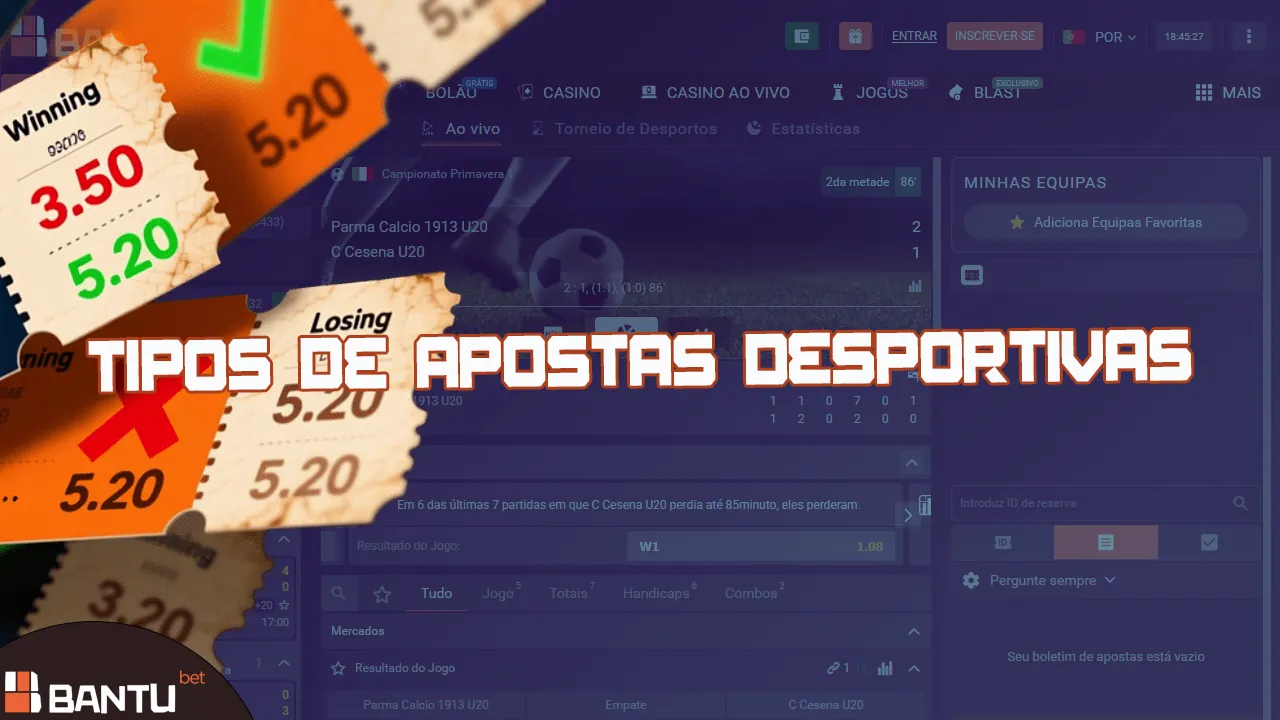 O casino BantuBet oferece desportos populares e odds elevadas.
